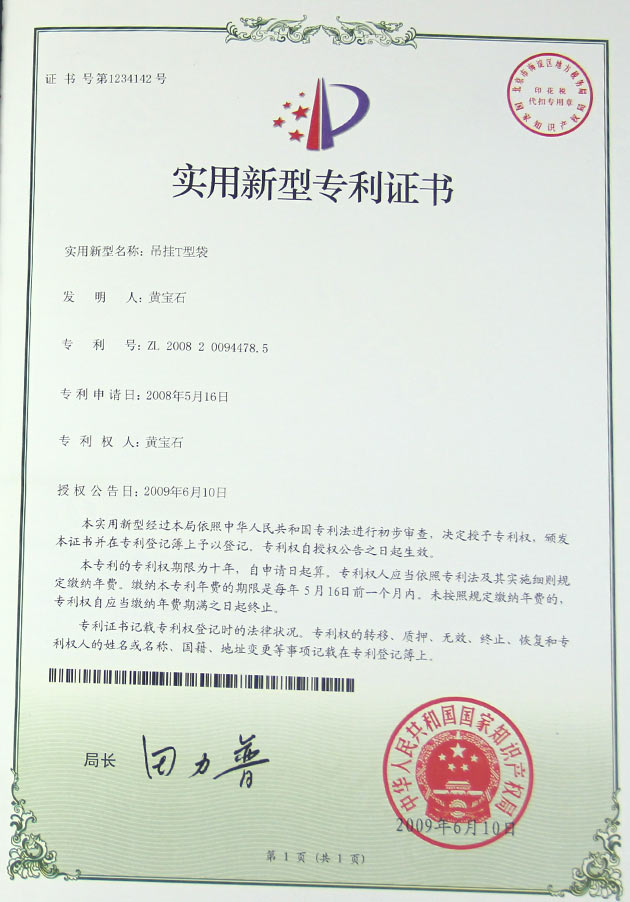 (吊掛T型袋)實用新型專(zhuan) 利