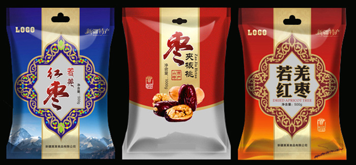 紅棗包裝袋掛孔包案例
